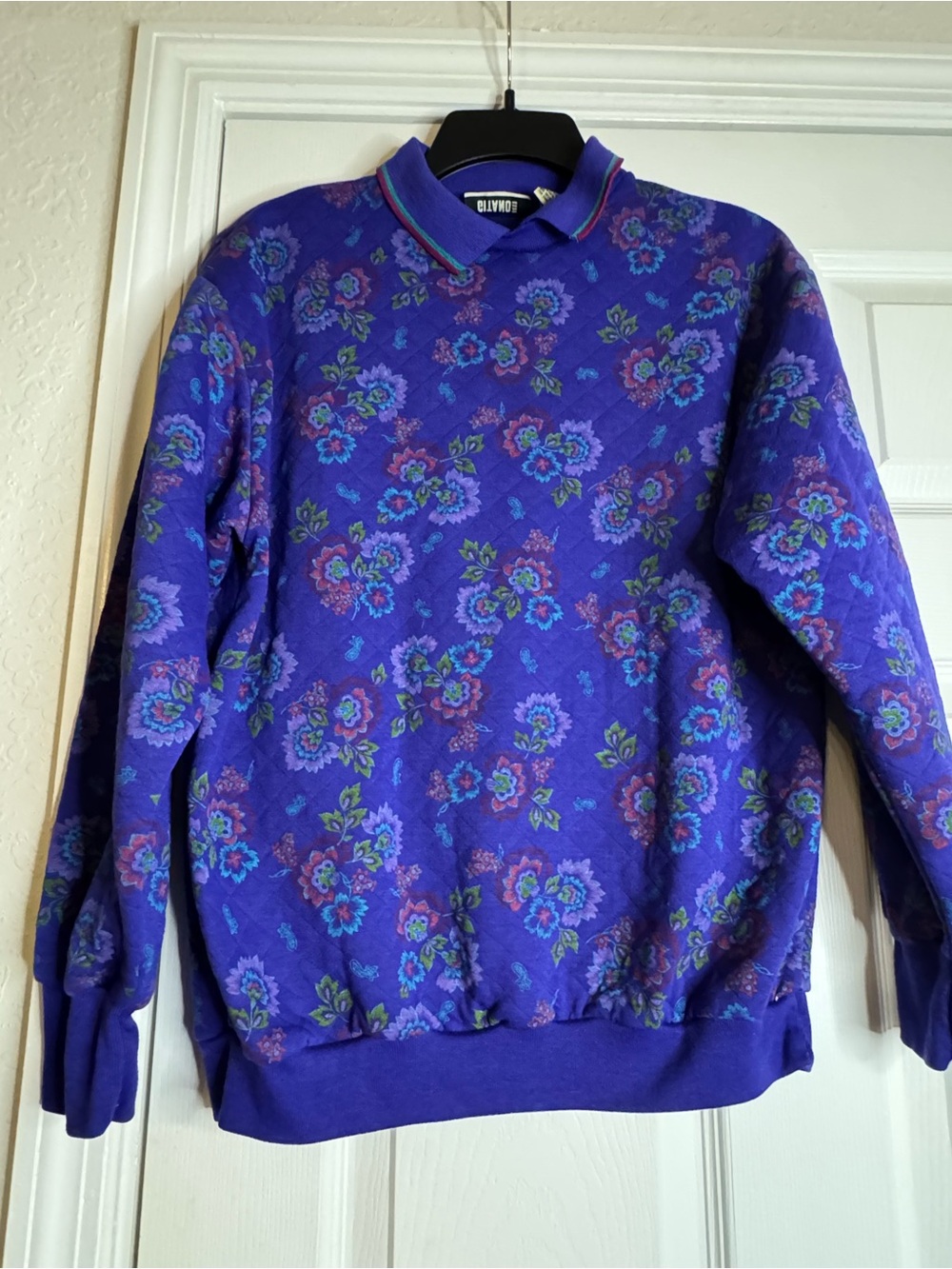 Gitano Purple Floral Crewneck Sweater
